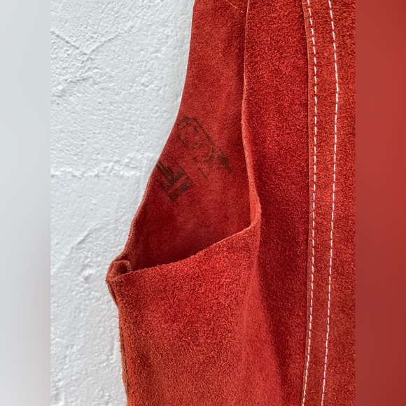 Vintage Rare Bonwit Teller SUEDE Vest &  GAUCHO Set // Roger Kuper / Small - Picture 15 of 15